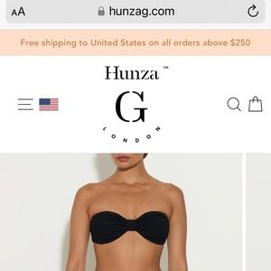 Hunza g bikini top - bandeau